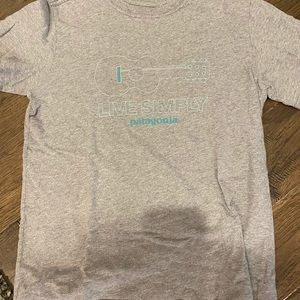 Boys youth XL grey Patagonia Live Simply